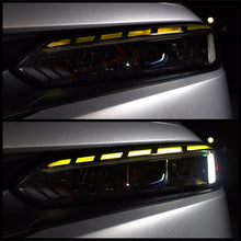 Load image into Gallery viewer, 2022-2025 HONDA CIVIC MATRIX SATIN BLACK DRL HEADLIGHT TINT