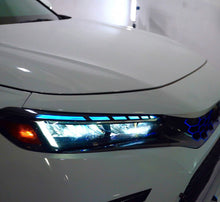 Load image into Gallery viewer, 2022-2026 HONDA CIVIC MATRIX GLOSS BLACK HEADLIGHT DRL, FOGS & REFLECTOR TINT