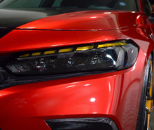 Load image into Gallery viewer, 2022-2025 HONDA CIVIC MATRIX SATIN BLACK DRL HEADLIGHT TINT