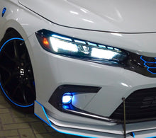 Load image into Gallery viewer, 2022-2026 HONDA CIVIC MATRIX GLOSS BLACK DRL HEADLIGHT TINT