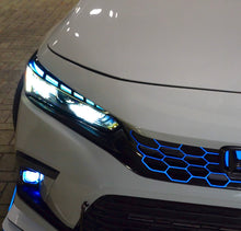 Load image into Gallery viewer, 2022-2026 HONDA CIVIC MATRIX GLOSS BLACK HEADLIGHT DRL, FOGS & REFLECTOR TINT