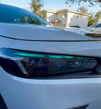 Load image into Gallery viewer, 2022-2025 HONDA CIVIC MATRIX SATIN BLACK DRL HEADLIGHT TINT