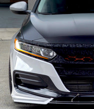 Load image into Gallery viewer, 2021-2022 HONDA ACCORD FORGED CARBON FIBER OVERLAY CHROME DELETE GRILL COMPLETE