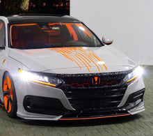 Load image into Gallery viewer, 2021-2022 HONDA ACCORD FORGED CARBON FIBER OVERLAY CHROME DELETE GRILL COMPLETE