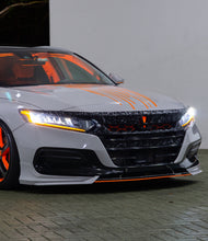 Load image into Gallery viewer, 2021-2022 HONDA ACCORD FORGED CARBON FIBER OVERLAY CHROME DELETE GRILL COMPLETE