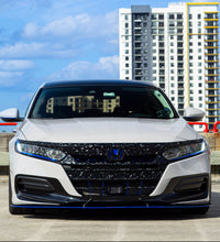Load image into Gallery viewer, 2018-2020 HONDA ACCORD FORGED CARBON FIBER OVERLAY CHROME DELETE GRILL COMPLETE
