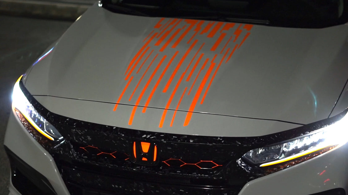 Lower Door Accent Stripe Decals For 2018-2020 Honda Accord - Flat Matte Vinyl