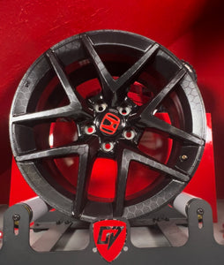 2022-2023 HONDA CIVIC SATIN BLACK V2 HEX WHEEL SKINS