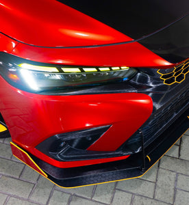 2022-2025 HONDA CIVIC MATRIX GLOSS BLACK  HEADLIGHT DRL, FOGS & REFLECTOR TINT
