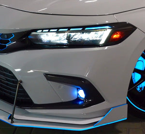 2022-2025 HONDA CIVIC MATRIX GLOSS BLACK  HEADLIGHT DRL, FOGS & REFLECTOR TINT