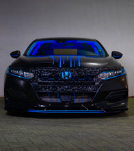 Load image into Gallery viewer, 2021-2022 HONDA ACCORD FORGED CARBON FIBER OVERLAY CHROME DELETE GRILL COMPLETE
