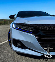 Load image into Gallery viewer, 2021-2022 HONDA ACCORD FORGED CARBON FIBER OVERLAY CHROME DELETE GRILL COMPLETE
