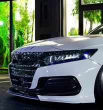 Load image into Gallery viewer, 2021-2022 HONDA ACCORD FORGED CARBON FIBER OVERLAY CHROME DELETE GRILL COMPLETE
