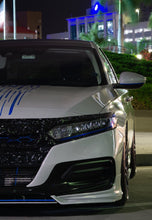 Load image into Gallery viewer, 2021-2022 HONDA ACCORD FORGED CARBON FIBER OVERLAY CHROME DELETE GRILL COMPLETE
