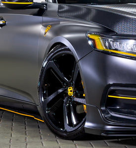 2018-2022 HONDA ACCORD SATIN BLACK V2 HEX SPORT WHEEL SKINS