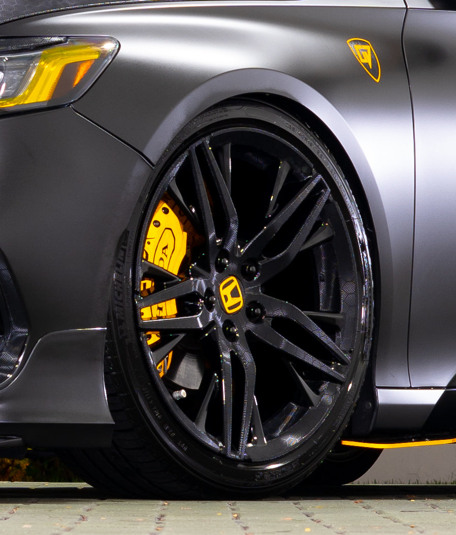 2021-2022 HONDA ACCORD SATIN BLACK V2 HEX TOURING WHEEL SKINS