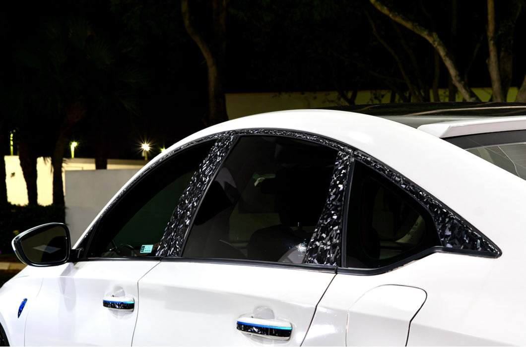 2018-2022 HONDA ACCORD FORGED CARBON FIBER WINDOW CHROME DELETE