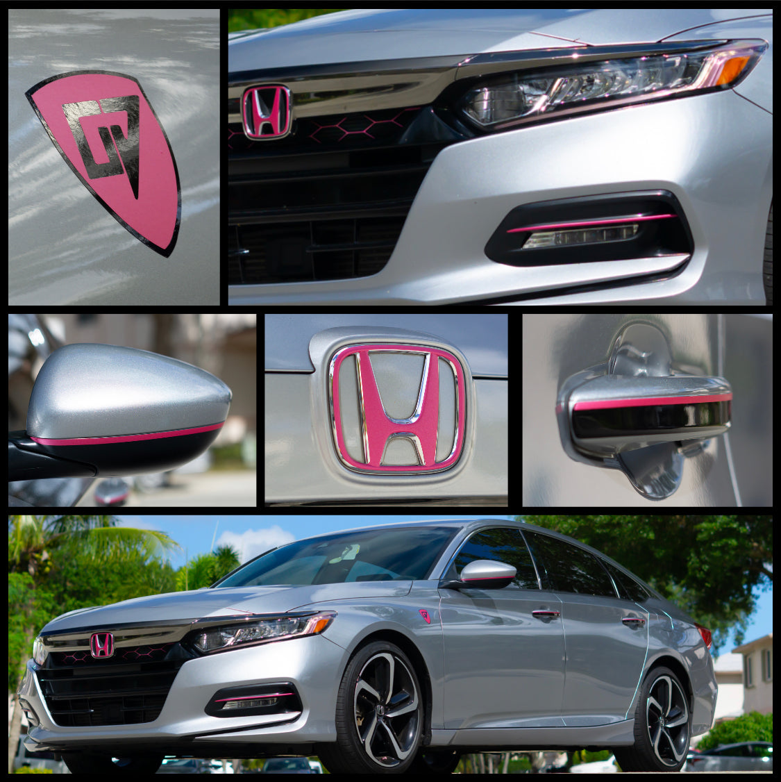 2018 2020 HONDA ACCORD AVERY MATTE PINK STARTER KIT NONE REFLECTIVE Drewskie Skins