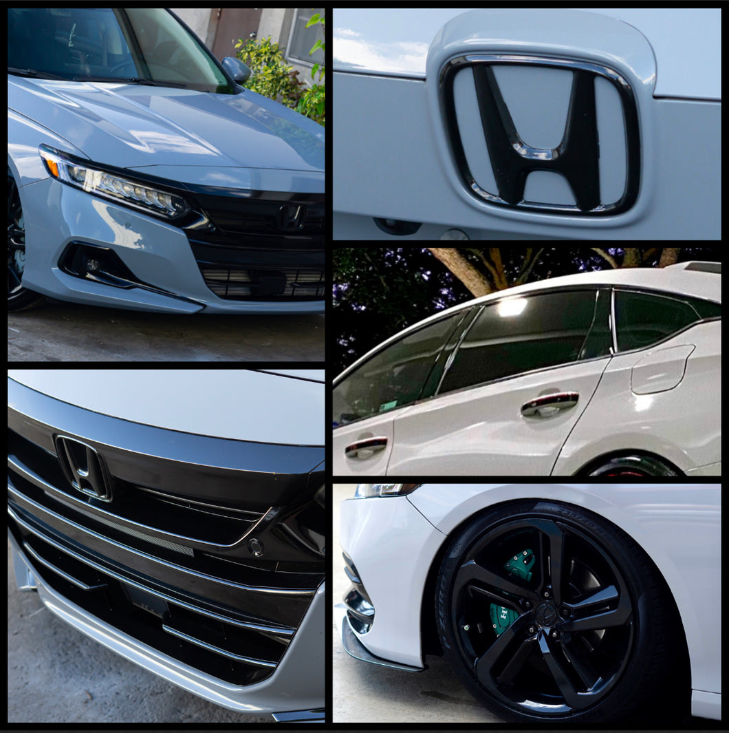 Copy of 2021-2022 HONDA ACCORD SPORT GLOSS BLACK CHROME DELETE COMBO KIT